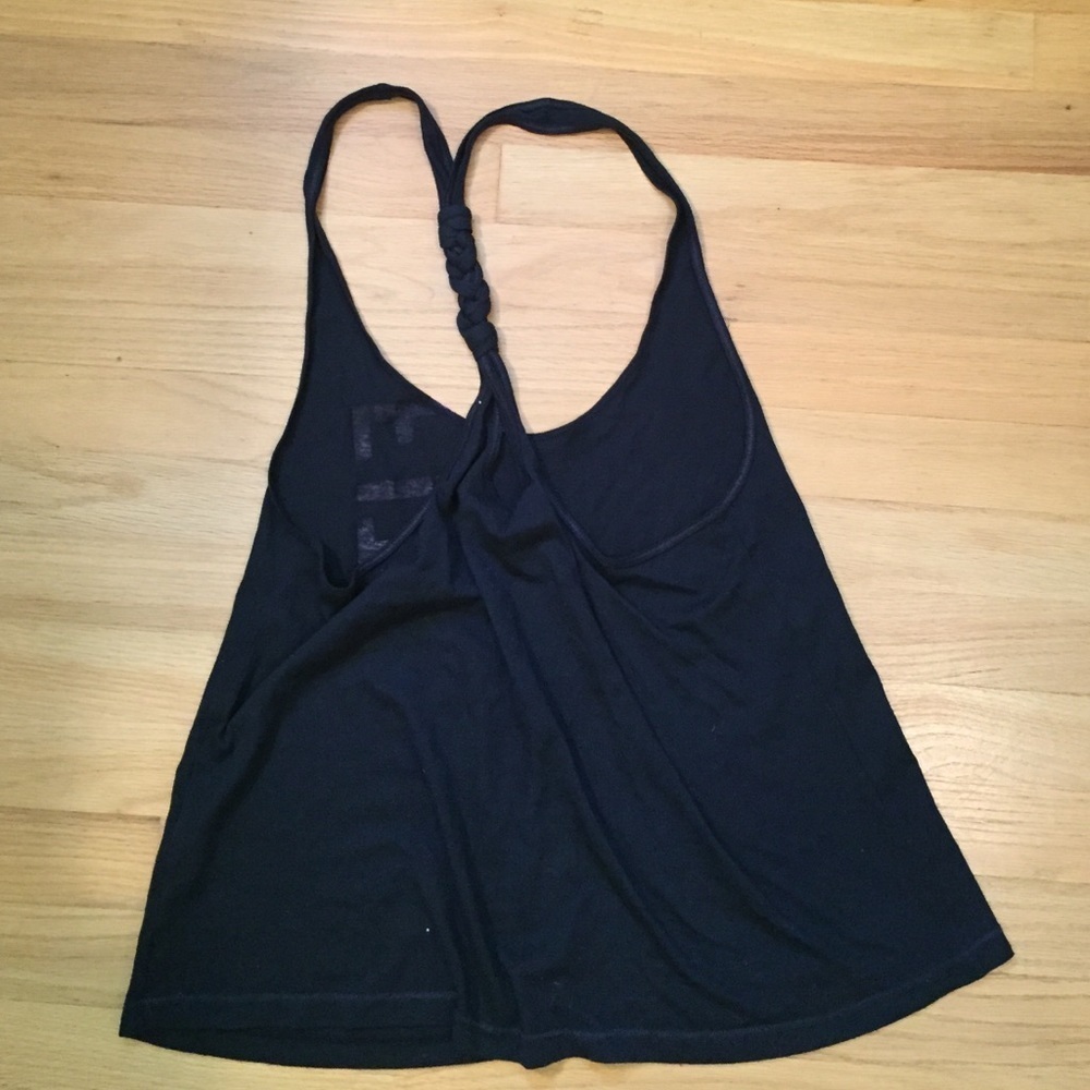 NWOT Abercrombie loose navy halter tank - Picture 2 of 3